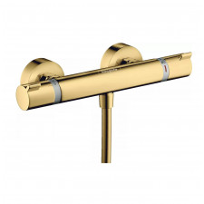 HANSGROHE ECOSTAT BATERIA TERMOSTATYCZNA PRYSZNICOWA COMFORT, MONTAŻ NATYNKOWY, POLEROWANY ZŁOTY - 818423_O1