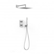 Tres Therm-Box Zestaw prysznicowy podt. termostatyczny z deszczownicą 30x30 cm Chrom - 862706_O1