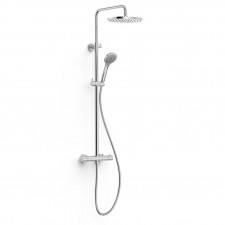 Tres Base Plus Zestaw baterii termostatycznej z deszczownicą 25 cm Chrom - 862758_O1