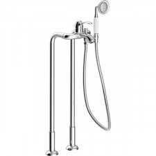 Tres Mono-Clasic bateria wannowo-natryskowa stojąca podłogowa kompletna chrom - 753068_O1