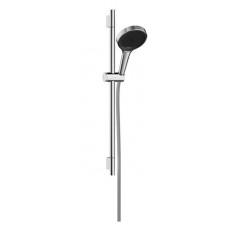 Hansgrohe Rainfinity Zestaw prysznicowy 130 3jet z drążkiem S Puro 65 cm PushSlider i tekstylnym wężem prysznicowym Designflex 160 cm Chrom - 895802_O1