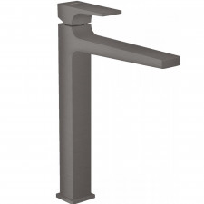 Hansgrohe Metropol bateria umywalkowa (XL) 260 z kpl. odpływowym Push-Open, uchwyt jednoramienny, czarny szczotkowany - 782945_O1