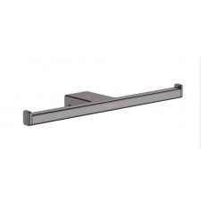 Hansgrohe AddStoris Uchwyt na dwie rolki papieru toaletowego czarny chrom szczotkowany - 828753_O1