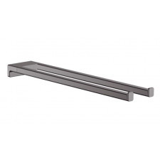 Hansgrohe AddStoris Wieszak na ręcznik podwójny czarny chrom szczotkowany - 828807_O1