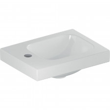 Geberit Umywalka iCon Light kompaktowa 38 cm, bez otworu, bez przelewu, z półką z prawej - 843983_O1
