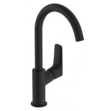 Hansgrohe Logis Jednouchwytowa bateria umywalkowa 210 z obrotową wylewką, bez kompletu odpływowego Czarny Matowy - 896071_O1