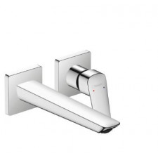 Hansgrohe Logis Jednouchwytowa bateria umywalkowa ścienna do montażu podtynkowego Fine z wyelwką 20,5 cm Chrom - 858907_O1