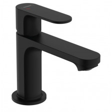 Hansgrohe Rebris S Jednouchwytowa bateria umywalkowa 80 CoolStart z kompletem odpływowym Czarny Matowy - 858831_O1