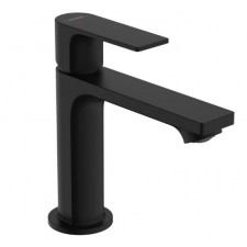 Hansgrohe Rebris E Jednouchwytowa bateria umywalkowa 110 CoolStart z metalowym kompletem odpływowym Czarny Matowy - 858848_O1