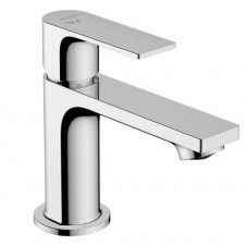 Hansgrohe Rebris E Jednouchwytowa bateria umywalkowa 80 CoolStart z metalowym kompletem odpływowym Chrom - 858871_O1