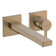 Hansgrohe Tecturis E Jednouchwytowa bateria umywalkowa ścienna, podtynkowa z wylewką 22,5 cm Brąz Szczotkowany - 896230_O1