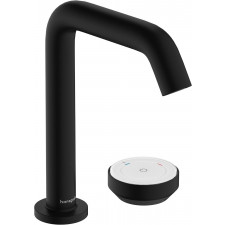Hansgrohe Tecturis S 2-otworowa bateria umywalkowa 150 CoolStart z niezamykanym kompletem odpływowym Czarny Matowy - 896323_O1