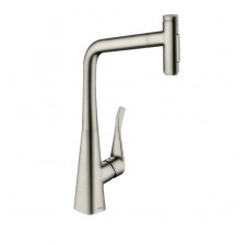 HANSGROHE METRIS SELECT M71 - BATERIA KUCHENNA 320 2JET Z WYCIĄGANĄ WYLEWKĄ SBOX STAL SZLACHETNA - 819275_O1