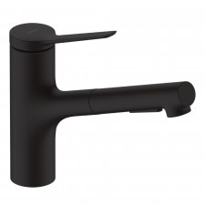 Hansgrohe Zesis M33 Bateria zlewozmywakowa, kuchenna z wyciąganą wylewką, 150, sBox lite, M czarny matowy - 846267_O1