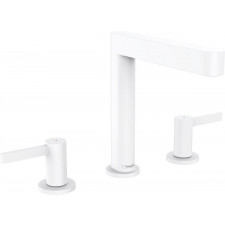 Hansgrohe Finoris 3-otw. bateria umywalkowa 160 z korkiem Push-Open biały matowy - 829137_O1