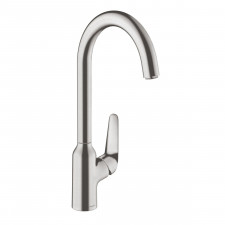 Hansgrohe Focus M42 bateria kuchenna 220 1jet Stal Szlachetna Finish