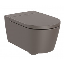 Roca Inspira Round miska podwieszana rimless 560x370 cafe
