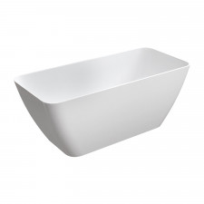 Omnires Parma Wanna Marble+, 159X70,5X62Cm, biała Połysk