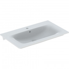 Geberit Selnova Square Umywalka meblowa prostokątna z niskim rantem 80x48 cm biały