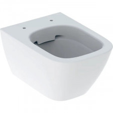 Geberit Smyle Square Wisząca miska WC, lejowa, B35cm, H33cm, T49cm, krótka, Rimfree, KeraTect