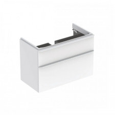 Geberit Smyle Square Szafka pod umywalkę, B88.4cm, H61.7cm, T47cm, z dwoma szufladami, biały
