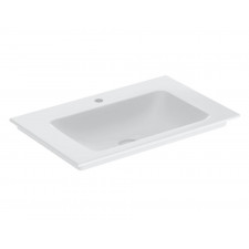 Geberit ONE Umywalka meblowa, odpływ pionowy, B75cm, T48cm, z otworem na baterię, bez przelewu, KeraTect