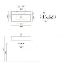 Catalano Premium umywalka 65x35 biały 16535ZP00
