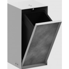 Hansgrohe XtraStoris Rock Wnęka ścienna z koszem na śmieci i drzwiczkami do wyłożenia płytkami 300/150/140 Biały Matowy