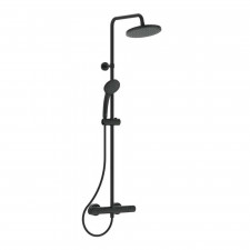 Ideal Standard Ceratherm t25 system natryskowy termostatyczny deszczownica 20 cm czarny