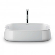 Duravit Zencha umywalka 55x39 cm nablatowa owalna WonderGliss biała