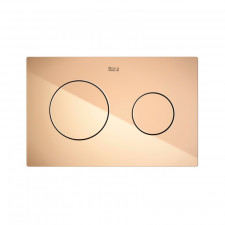 Roca PL10 - przycisk podwójny PVD rose gold