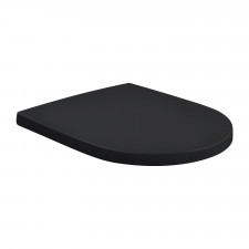 Villeroy & Boch Subway 3.0 deska WC sedesowa w/o QuickRelease zawiasy stal Pure Black CeramicPlus