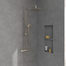 Villeroy & Boch Verve Showers System prysznicowy z trzema rodzajami strumienia 287 x 1093 x 472 mm Brushed Nickel Matt