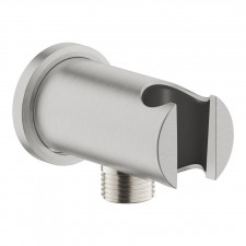Grohe Rainshower Shower outlet elbow 1/2" with holder stal nierdzewna