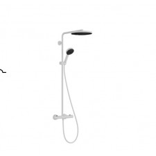 Hansgrohe Pulsify S Puro Komplet prysznicowy 260 1jet EcoSmart z Ecostat Fine i słuchawką 3jet Biały Matowy