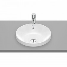 Roca Gap Umywalka Blatowa Okrągła 39 Cm, Z Przelewem, Supraglaze - 841307_O1