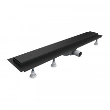Omnires Lowfix prysznicowy odpływ liniowy, 100 cm czarny - 852268_O1