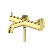Kohlman Axel Gold Bateria wannowo-prysznicowa termostatyczna natynkowa złoty - 832013_O1
