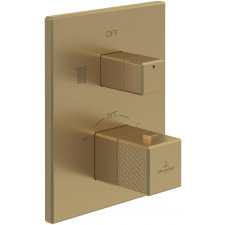 Villeroy & Boch Mettlach Termostatyczna bateria z dwudrożną regulacją przepływu Brushed Gold - 900781_O1
